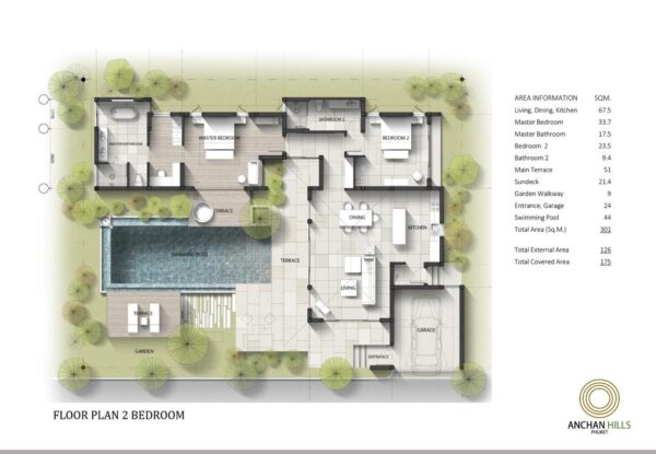 Anchan Hills 2 спальни